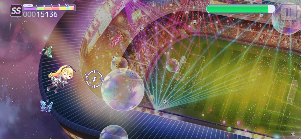 リズダムのリズムバトル画面1